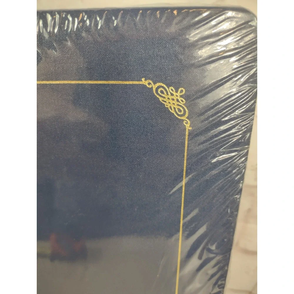 Creative Memories Album 12x12 Denim Blue Gold Trim Old Style New Sealed w/Pages